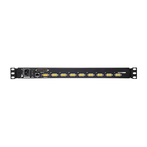 Aten | KVM over IP Switch with Daisy-Chain Port and USB Peripheral Support | CL5708IN 8-Port PS/2-USB VGA 19"" LCD KVM - 2